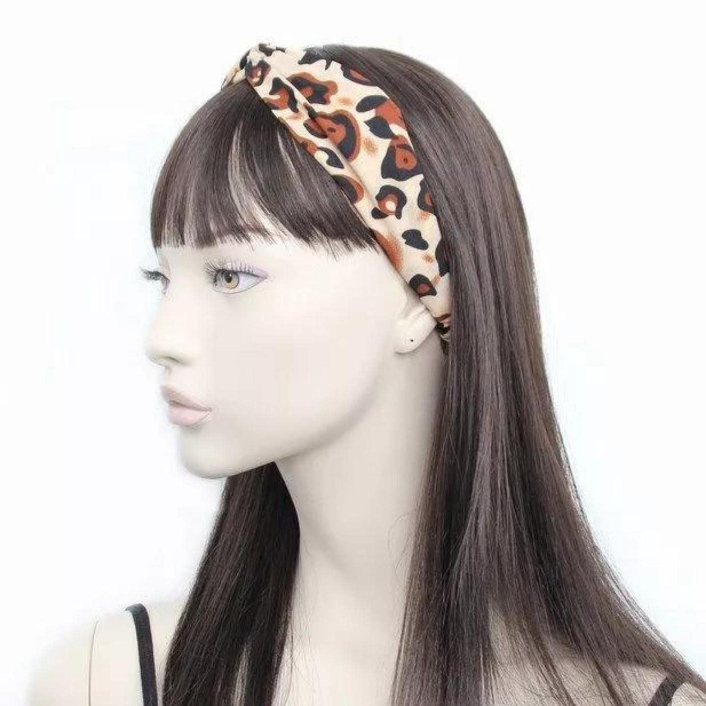 Hair Headband Bandeau Headbands Hairband Cross Knot Knotted Headband Leopard Print Headband Hair Bandeau Polka Dot Headband Bandeau For Women, Ladies, Kids, Men