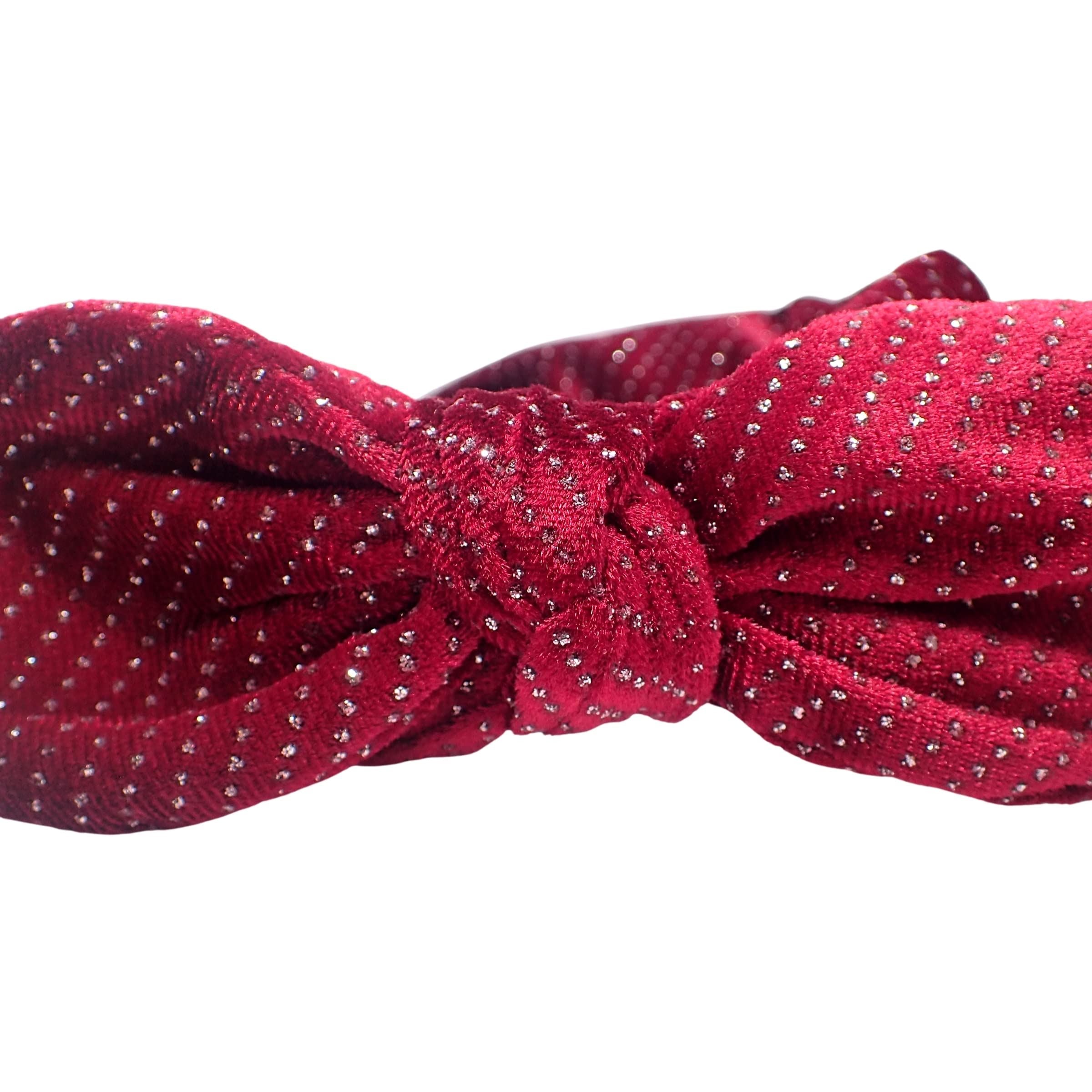 Glitter Bow Alice Bands Adult Women, Hair Accessories for Women, Hair Bands for Women, Thick Headband, Womens Headbands, Head Bands Adult Women, Wide Headbands