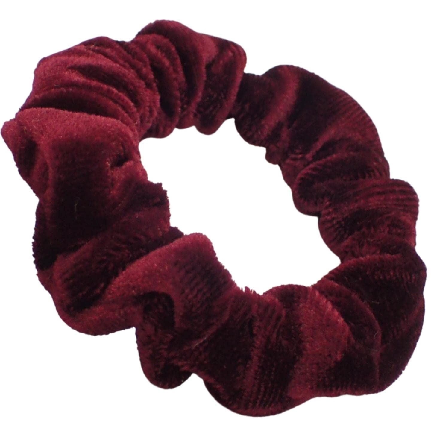 Small Skinny Velvet Hair Scrunchies Pack of 2 Scrunchies for Women & Girls, Cute Soft Scrunchy Hair Tie, Cute Hair Bobble, Velvet Hairband for Ladies & Kids Scrunchies