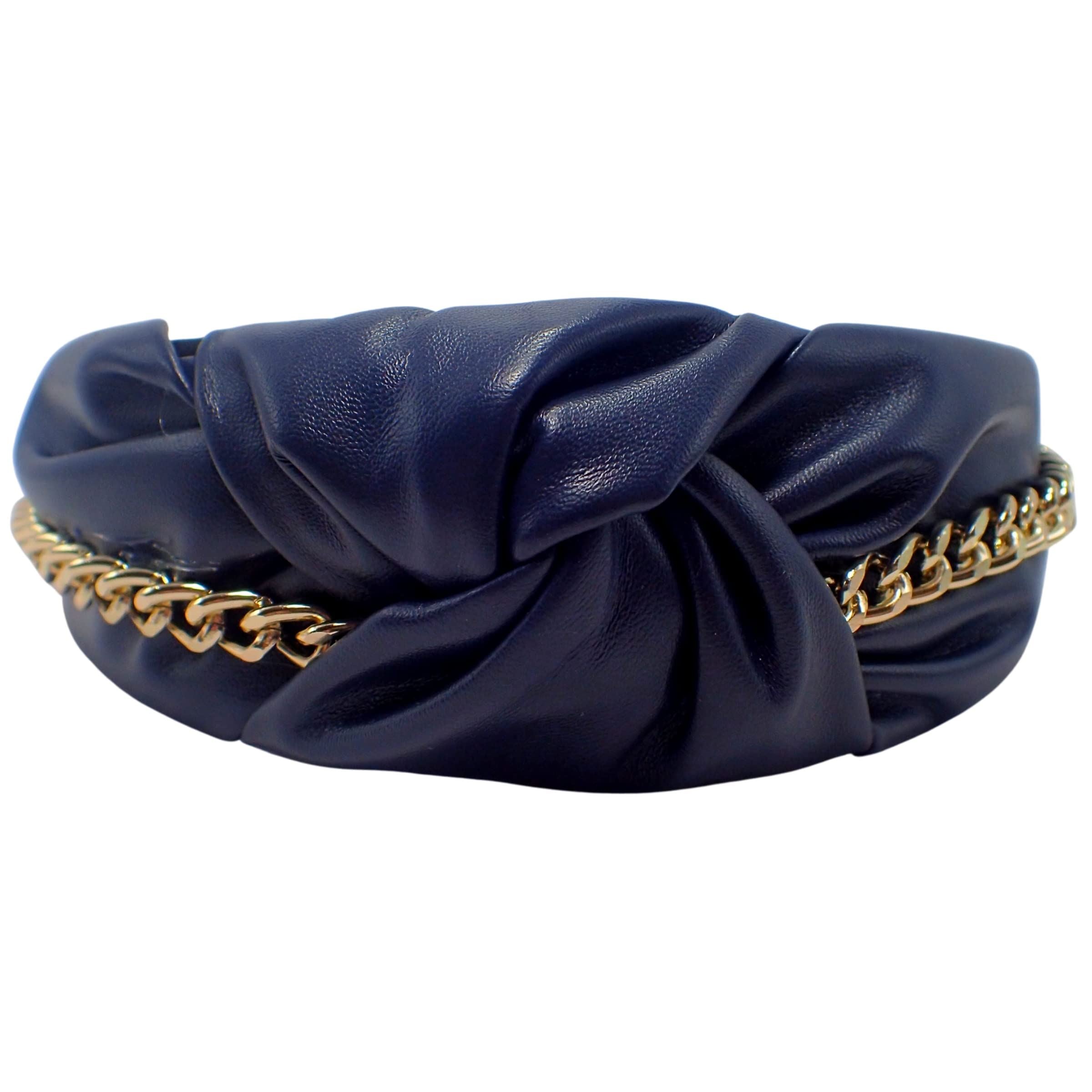 Leather Chain Knot Alice Bands Adult Women, Hair Accessories for Women, Hair Bands for Women, Thick Headband, Womens Headbands, Head Bands Adult Women, Wide Headbands