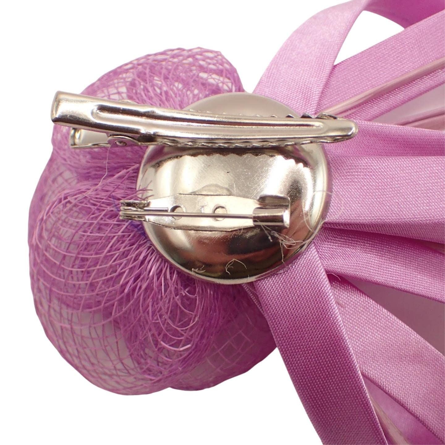 Mini Fascinator Hair Clips Small Fascinators Fascinator Flower Hair Clip Wedding Clip Royal Ascot Hat Wedding Corsage On Clip & Brooch Pin For Women, Ladies, Girls