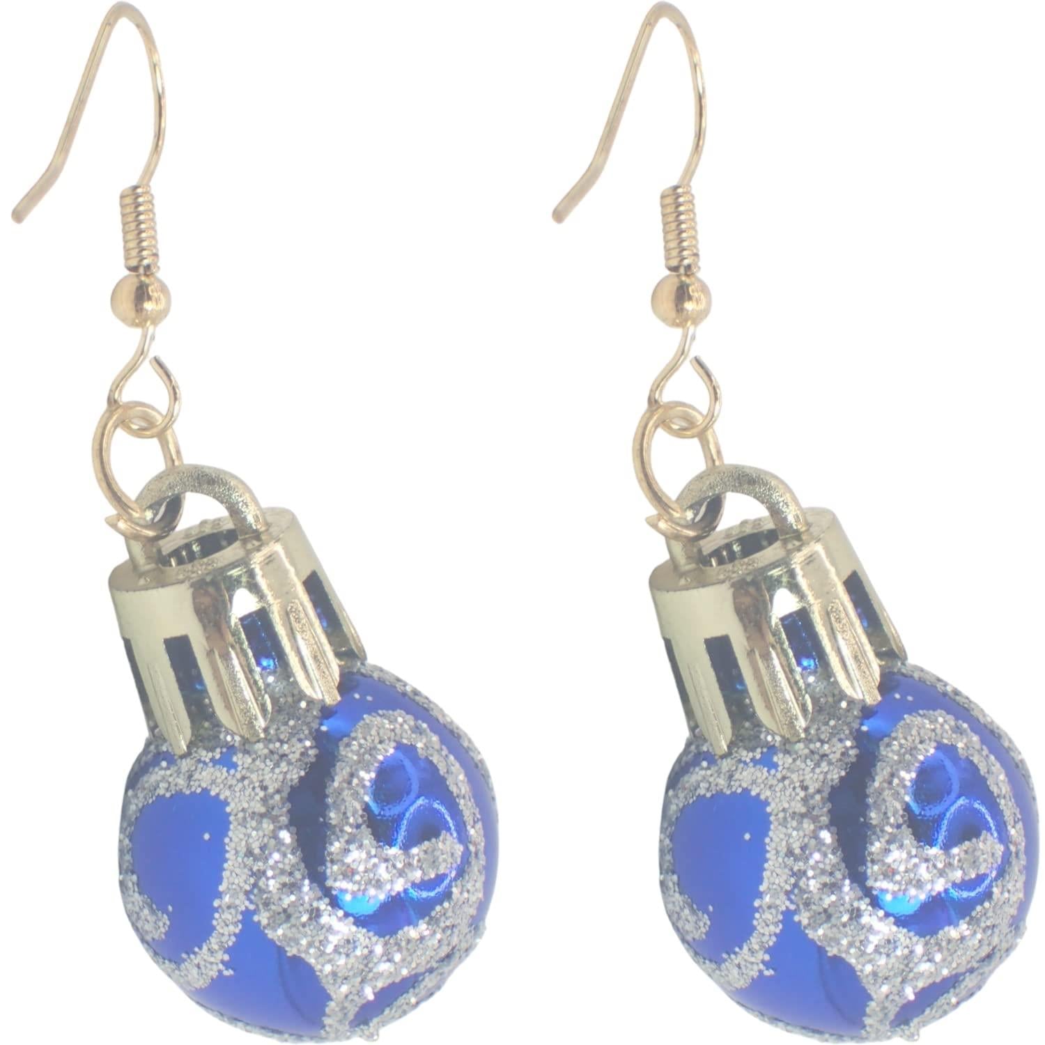 2pcs Christmas EarRings for Women or Girls, Earrings for Women Dangling Christmas Tree, Bauble, Christmas Pudding, Hooks, Studs, Reindeer Santa Hat Ho Ho Ho Holly