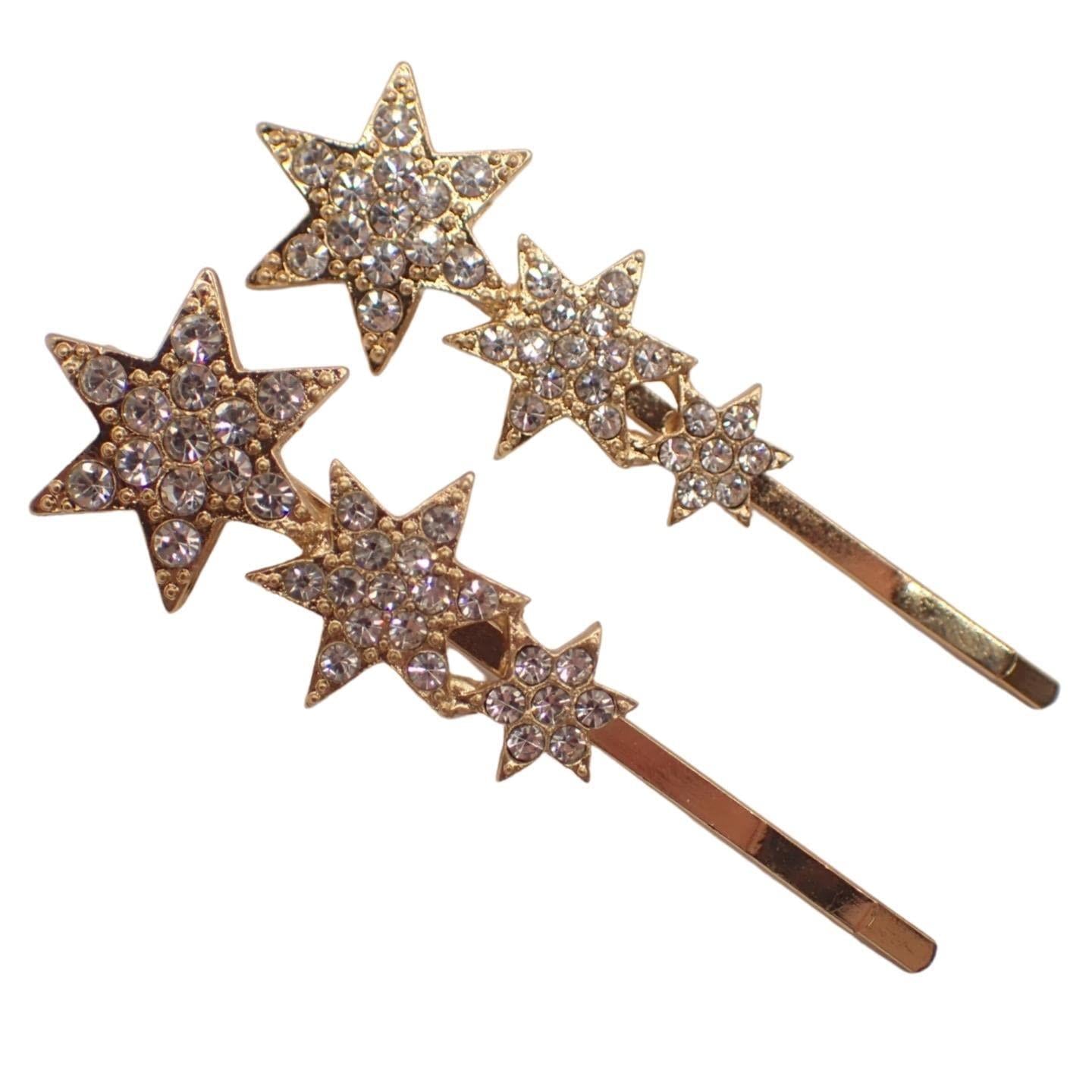 Beautiful Bejewelled Womens Hair Grips Perfect for Events, Prom, Bride or Flower Girl, Womens Hair Clip, Bobby Pins, Kirby Grip Accessory