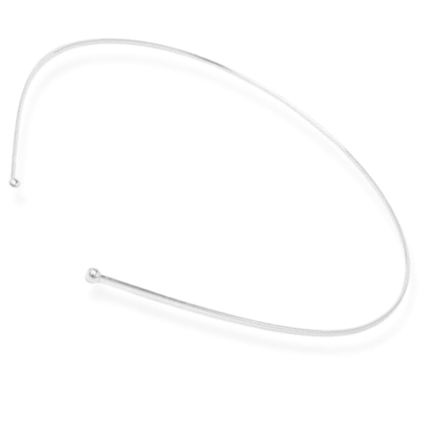 2pc Thin Metal Hair Bands Headbands Alice Bands Hairbands Head Bands Mens Guys Adult Women Girls Black Gold Silver Plain Styling Grips