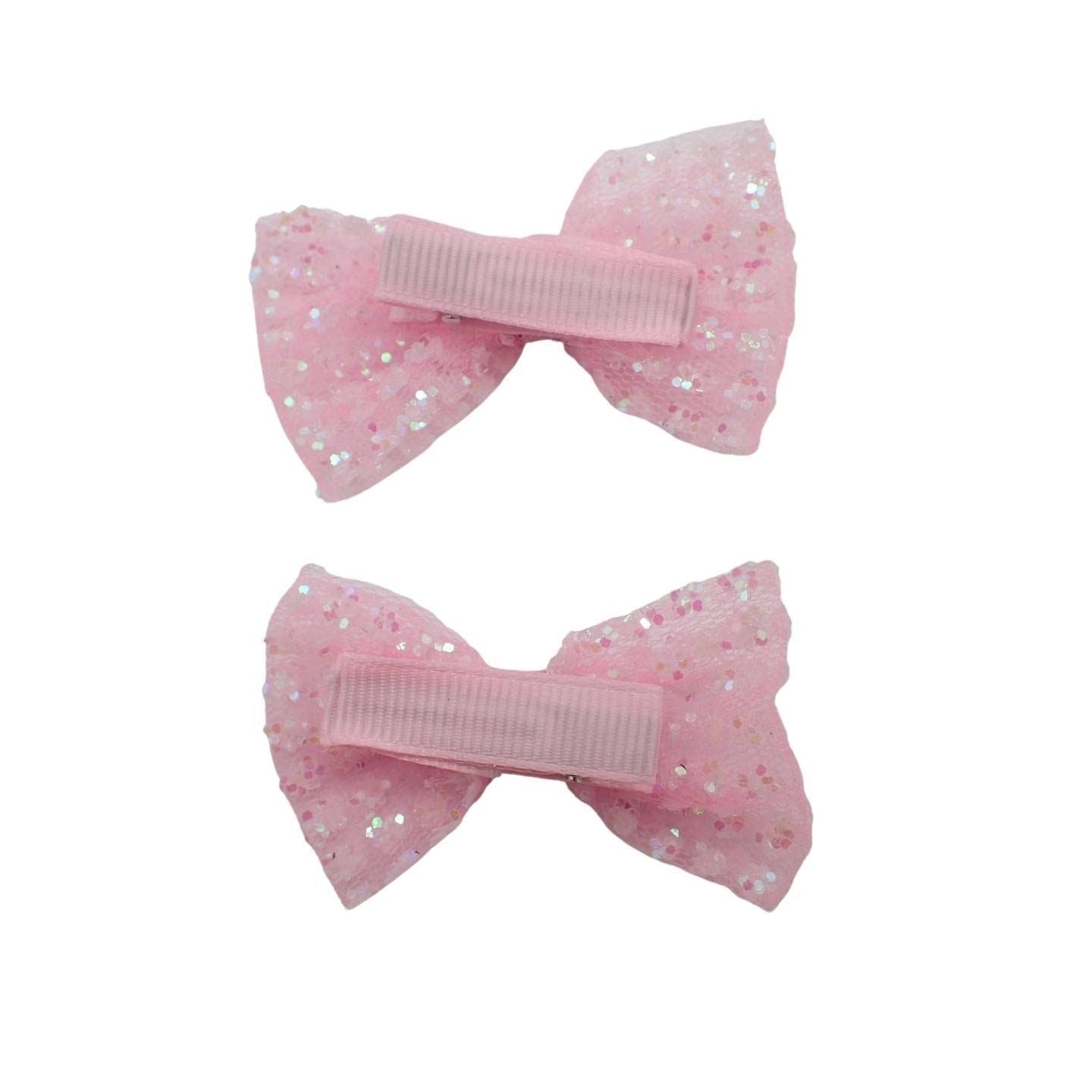 2pc Sequin Hair Bows Set Stylish Fashion Cute Bow Hair Clips Alligator Beak Bow Hair Slides Party Festival Hair Accessories Girls Children's Women's Wedding