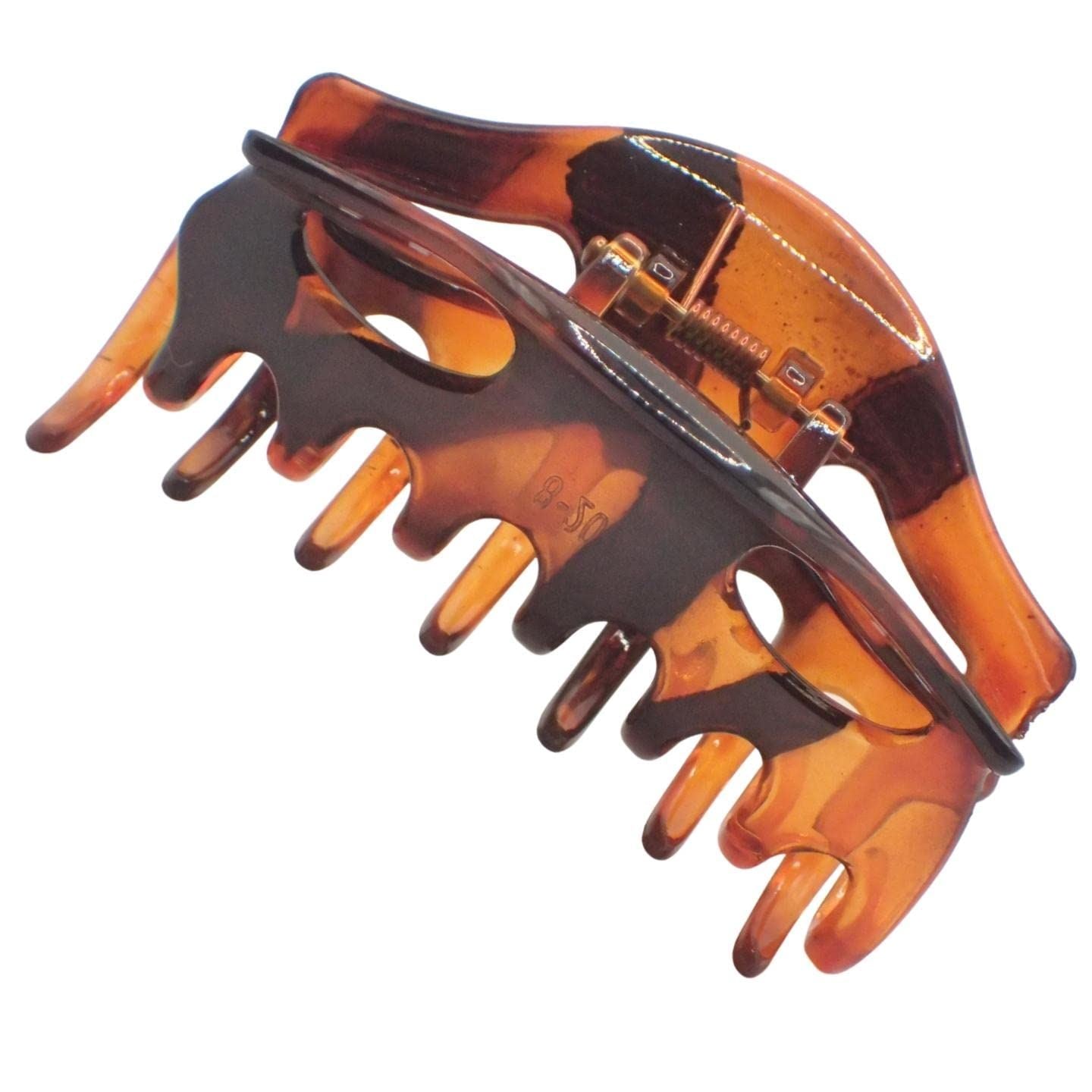 9cm Black or Brown Tort Hair Claw Clip, Detailed Hair Claw for Women & Girls, Thick Hair Claw, Hair Clips Women Claw Clips, Medium Clamps & Claws for Thick Hair