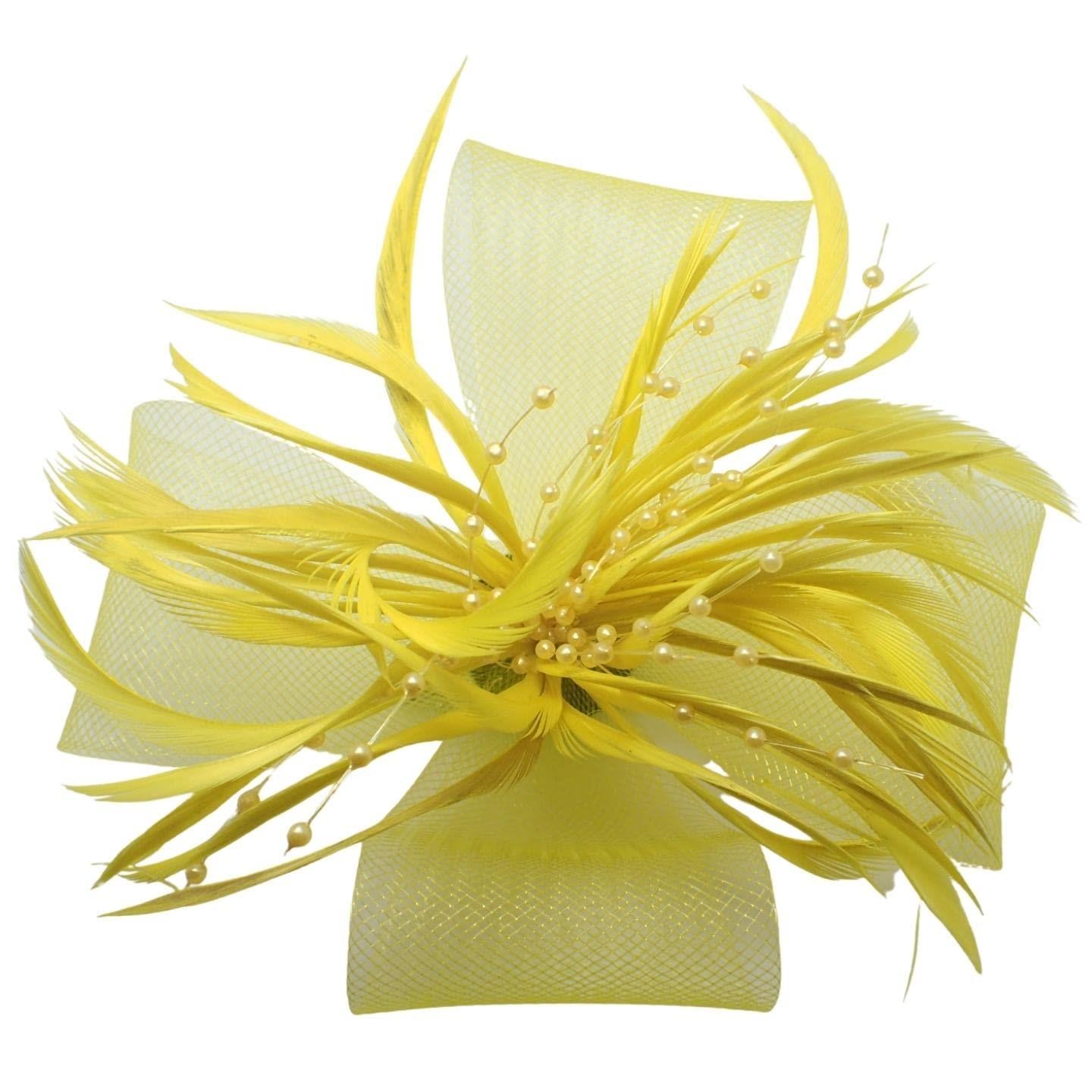 Flower Fascinator Hair Clips Hair Fascinators Wedding Hat Hair Clip Royal Ascot Hat On Clip Or Aliceband Headband For Girls, Women, Ladies