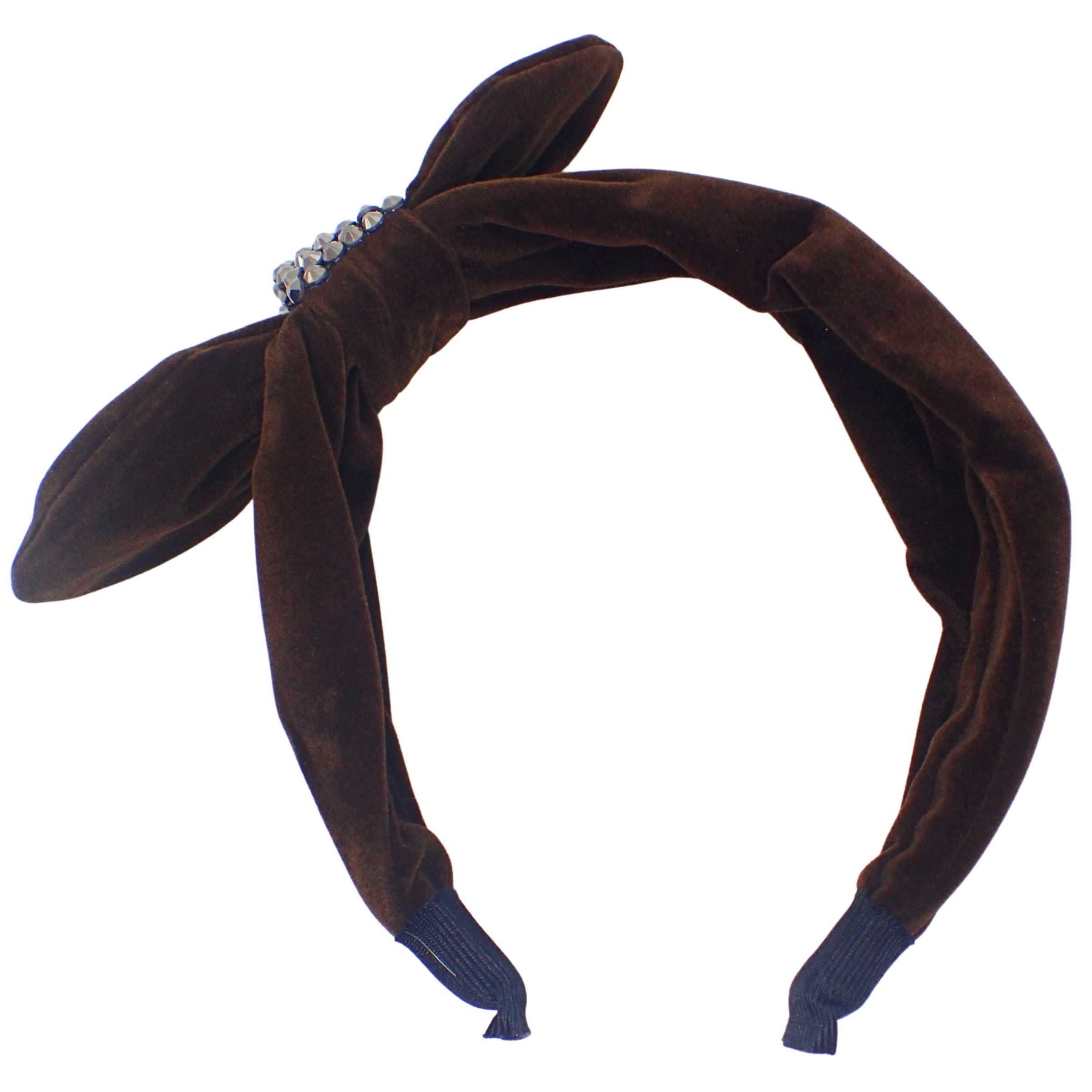 Velvet Bow Alice Bands Adult Women, Hair Accessories for Women, Hair Bands for Women, Thick Headband, Womens Headbands, Head Bands Adult Women, Wide Headbands