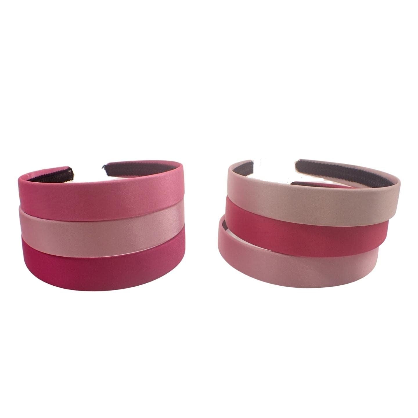 6pcs 2.5cm Wide Alice Headband Multipack, Various Designs & Styles For Girls, Ladies, Unisex Adults & Unisex Kids Hair