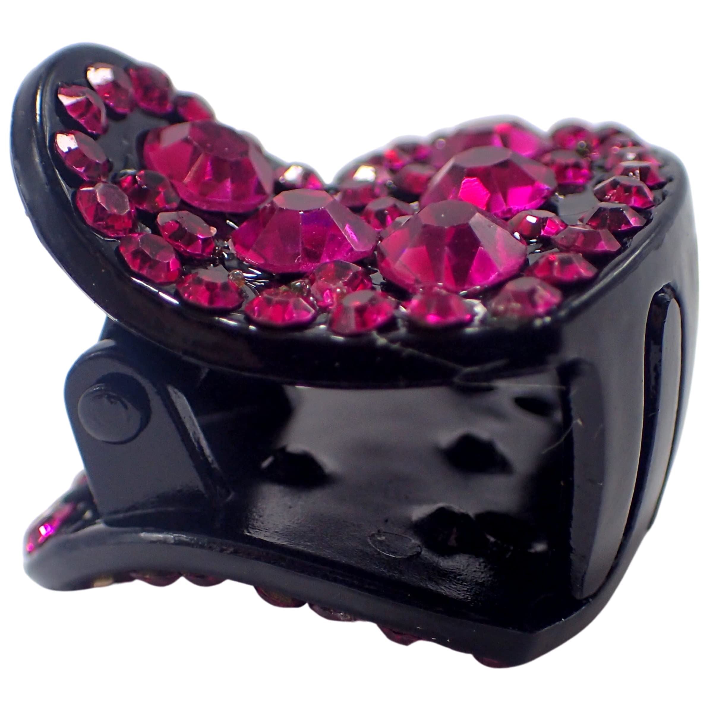 2pc Rhinestone Heart Claw Clips for Women and Girls Valentines