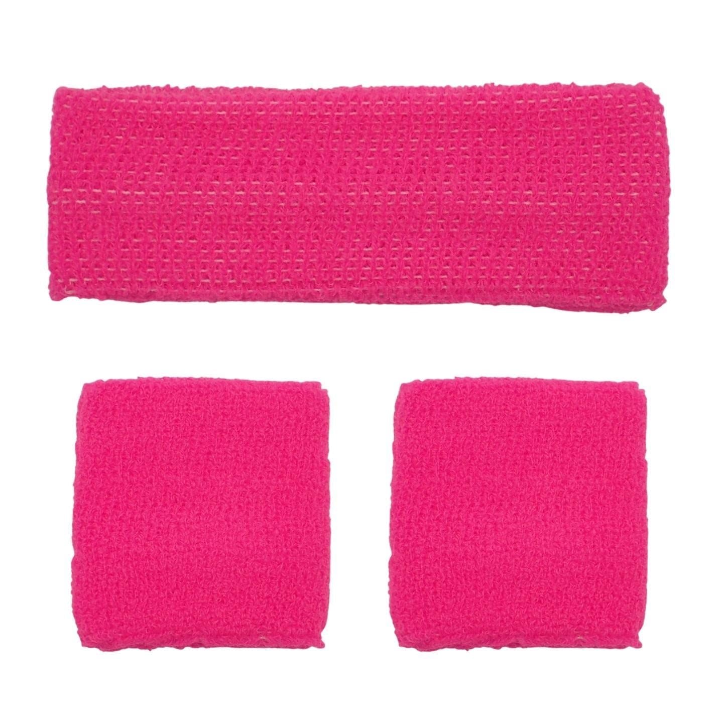 3pcs Unisex Headbands & Wrist Sweatbands for Exercise Set, Colourful Headbands & Sweatbands for Adults & Kids Sports Bands, Fitness Accessories