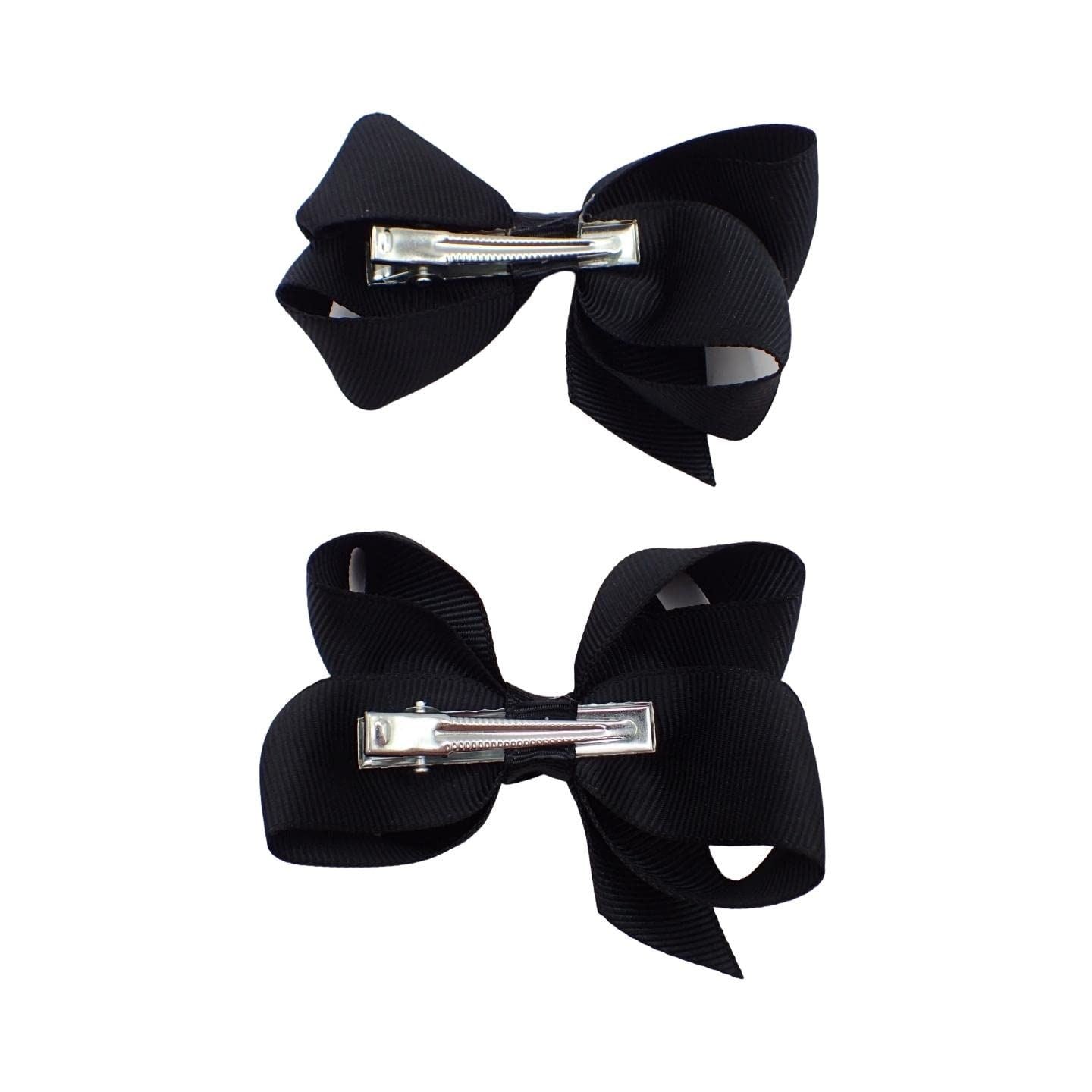 2pc Ribbon Hair Bows Hair Clip Hair Bows for Girls Hair Clips Women Girls Hair Clips Girls Hair Accessories Baby Hair Clips Crocodile Clips Hair Bows