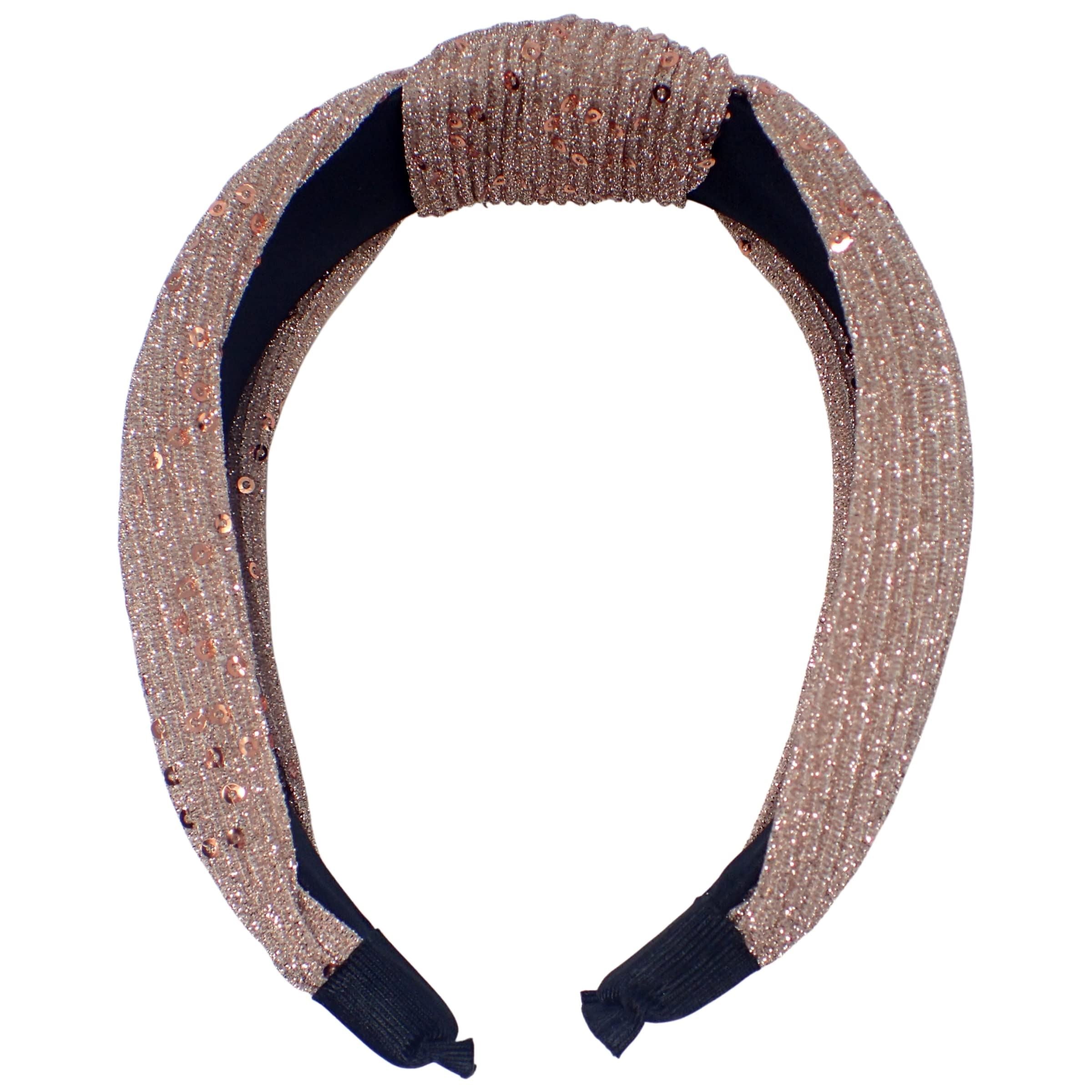 Lurex Sequin Knot Alice Bands Adult Women, Hair Accessories for Women, Hair Bands for Women, Thick Headband, Womens Headbands, Head Bands Adult Women, Wide Headbands