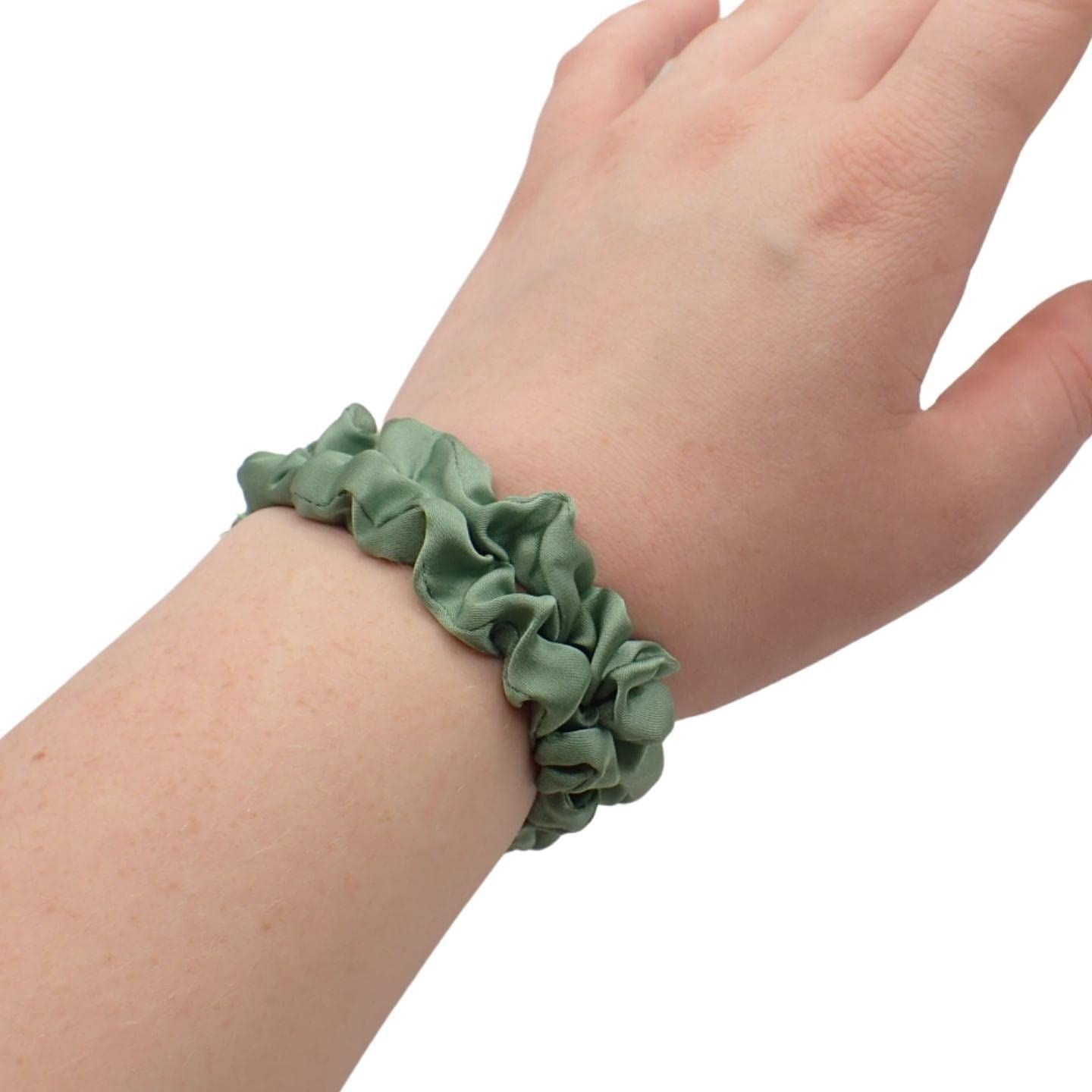 Small Satin Scrunchies for Girls & Women, Non-Slip Scrunchie, Imitation Silk Scrunchies, Hair Bobbles