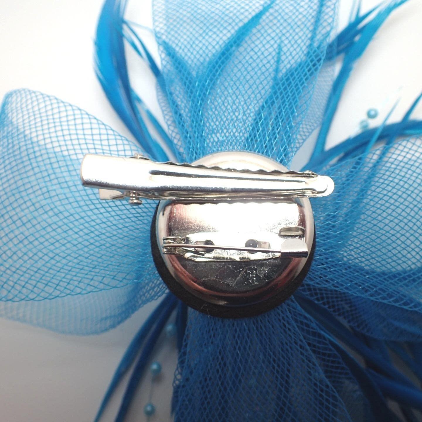 Flower Fascinator Hair Clips Hair Fascinators Wedding Hat Hair Clip Royal Ascot Hat On Clip Or Aliceband Headband For Girls, Women, Ladies