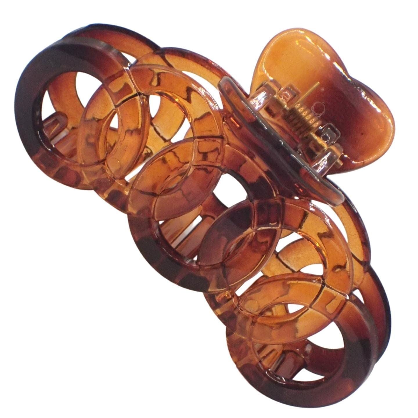 9cm Black or Brown Tort Hair Claw Clip, Detailed Hair Claw for Women & Girls, Thick Hair Claw, Hair Clips Women Claw Clips, Medium Clamps & Claws for Thick Hair