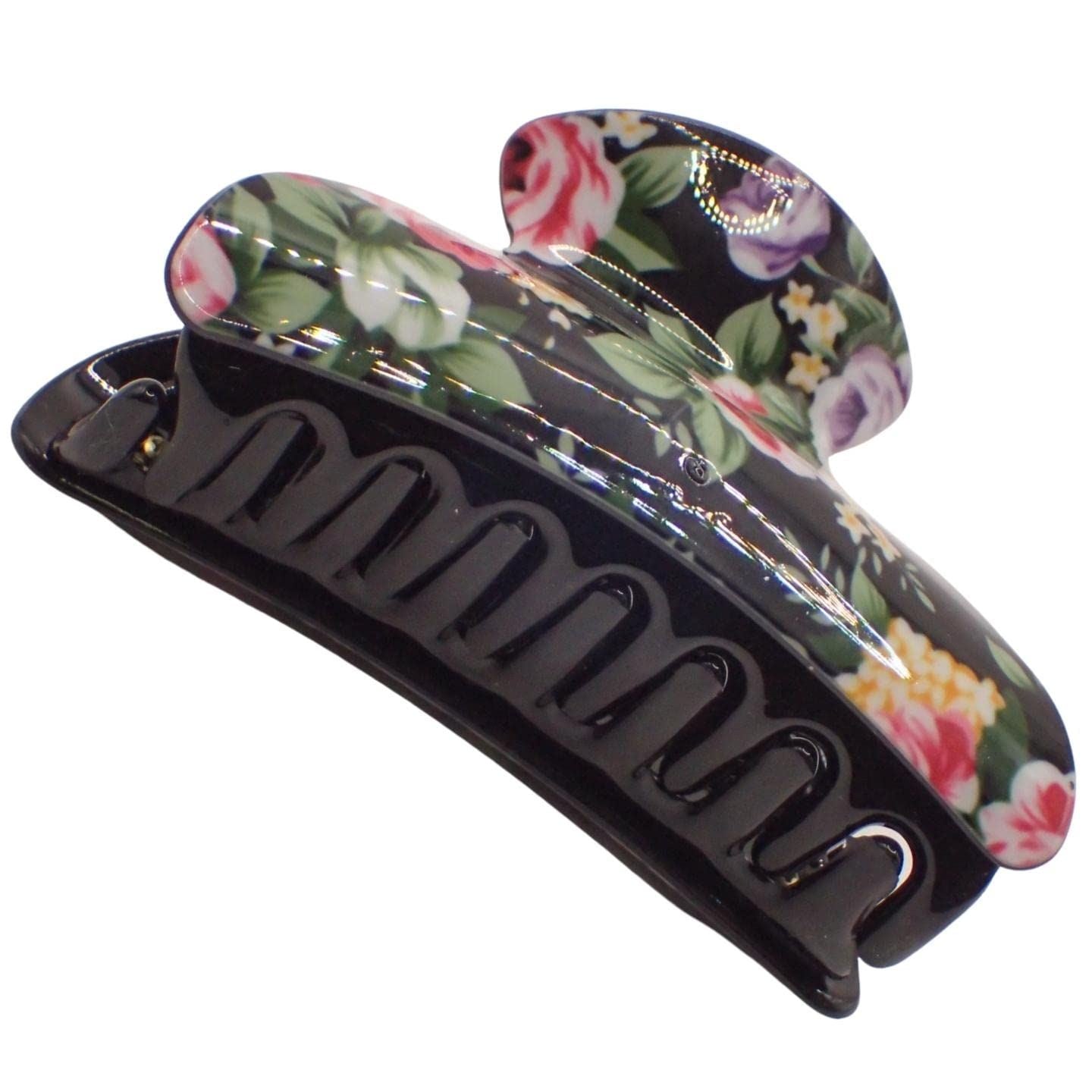 9cm Glossy Acrylic Detailed Hair Clamp, Hair Clips for Women, Clamp Claw Clips for Women & Girls, Pretty Acrylic Hair Accessories for Girls