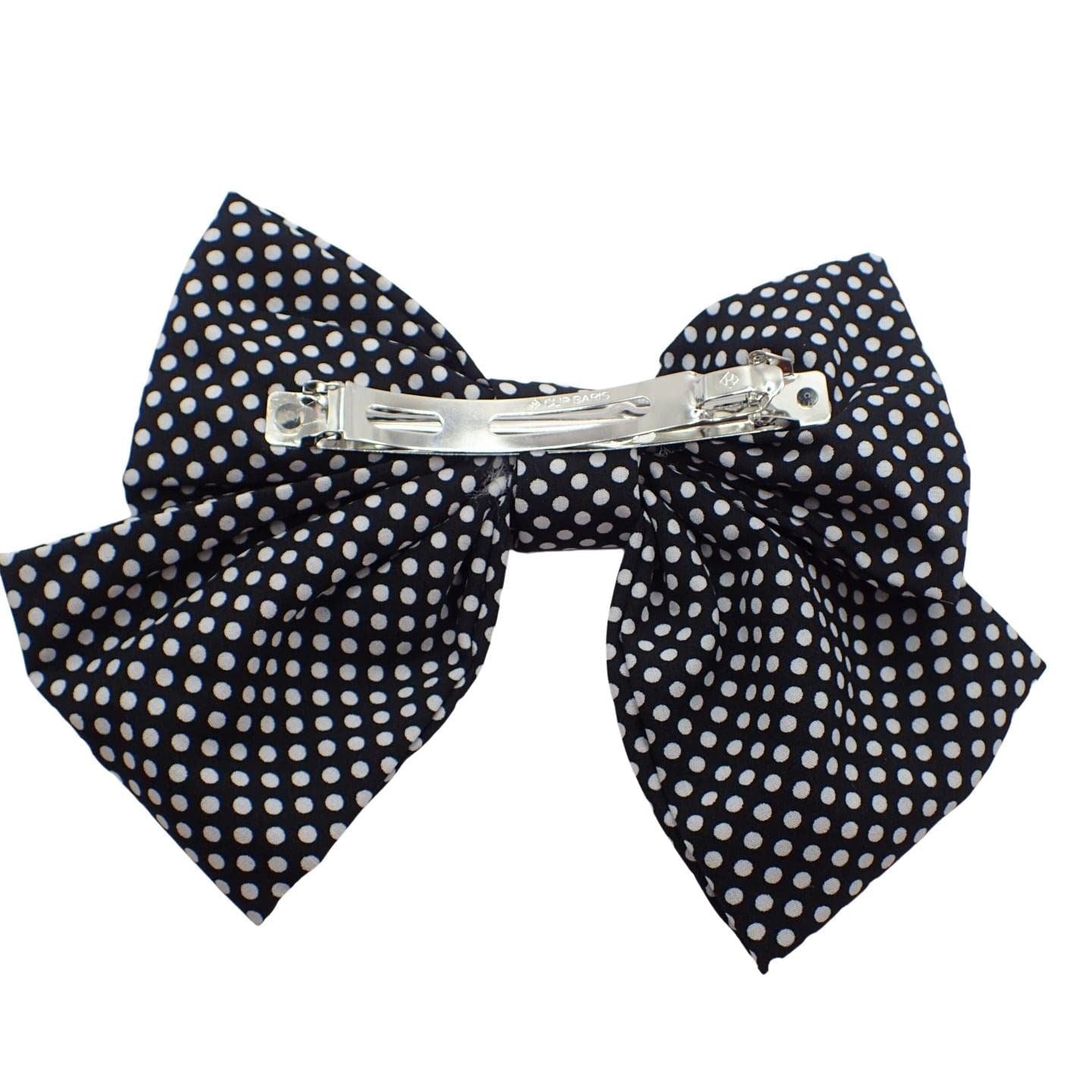 Satin Hair Bow Clip Barrette Cute Hair Styling Ribbon Bow Accessory on a Barrette Clip Bows for Girls, Kids, Women, Ladies for Wedding, Festival, Holiday