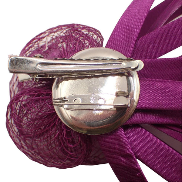 Mini Fascinator Hair Clips Small Fascinators Fascinator Flower Hair Clip Wedding Clip Royal Ascot Hat Wedding Corsage On Clip & Brooch Pin For Women, Ladies, Girls