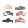 Plastic Open Arch Claw Clips Thick Pastel Womens Colourful 90s hair clips Bulldog Grip Large Suitable for Thick Hair