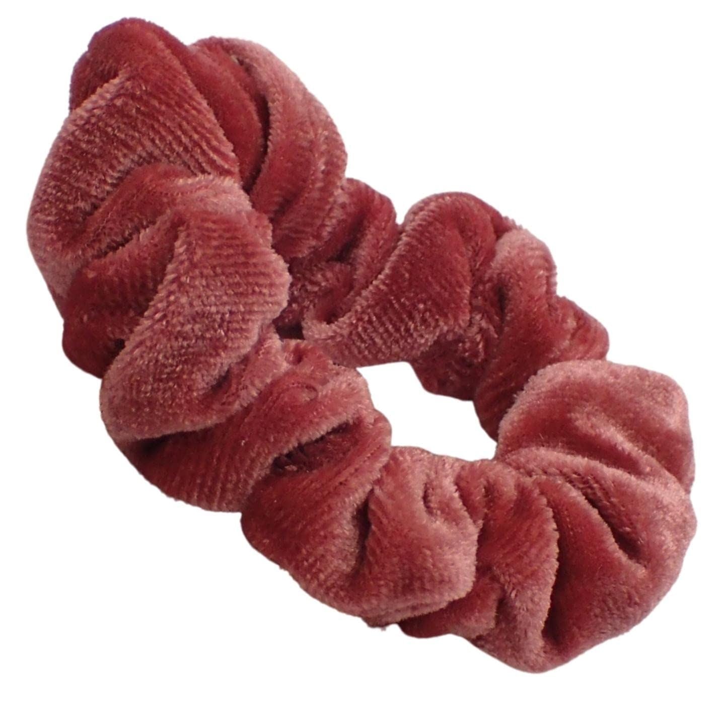 Small Skinny Velvet Hair Scrunchies Pack of 2 Scrunchies for Women & Girls, Cute Soft Scrunchy Hair Tie, Cute Hair Bobble, Velvet Hairband for Ladies & Kids Scrunchies