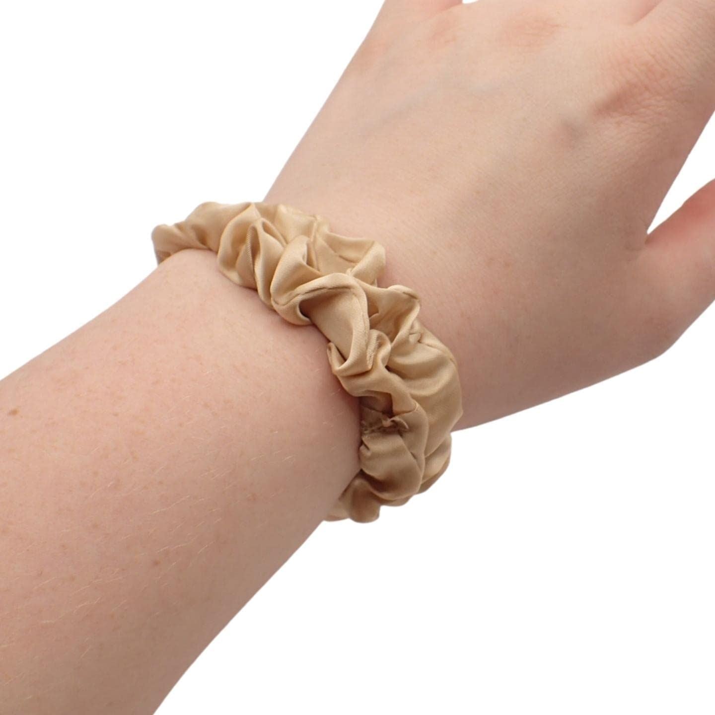 Small Satin Scrunchies for Girls & Women, Non-Slip Scrunchie, Imitation Silk Scrunchies, Hair Bobbles