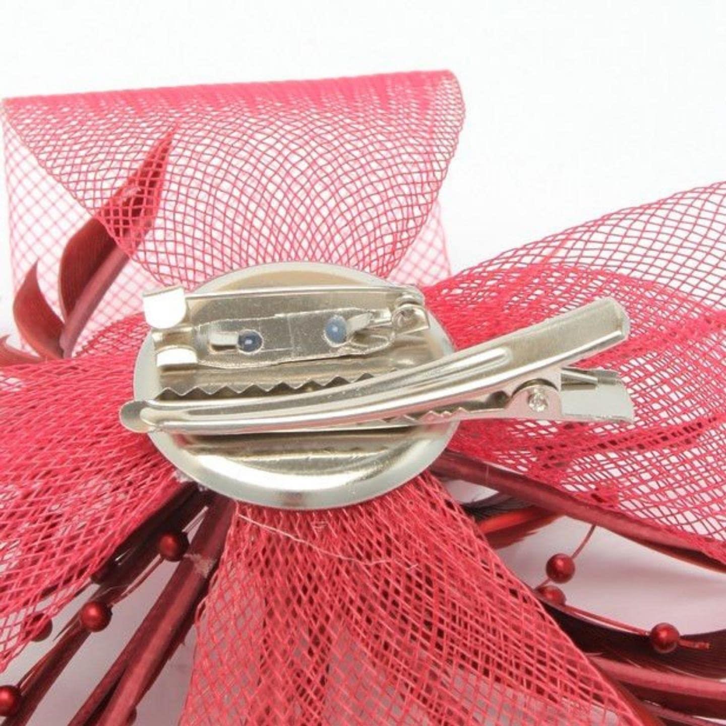 Flower Fascinator Hair Clips Hair Fascinators Wedding Hat Hair Clip Royal Ascot Hat On Clip Or Aliceband Headband For Girls, Women, Ladies