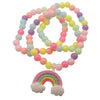 Children's Pretty Plastic Bracelet Sets, Colourful Chunky Plastic Jewellery For Kids Costume Party Game Prizes, Perfect For Party Bag Present