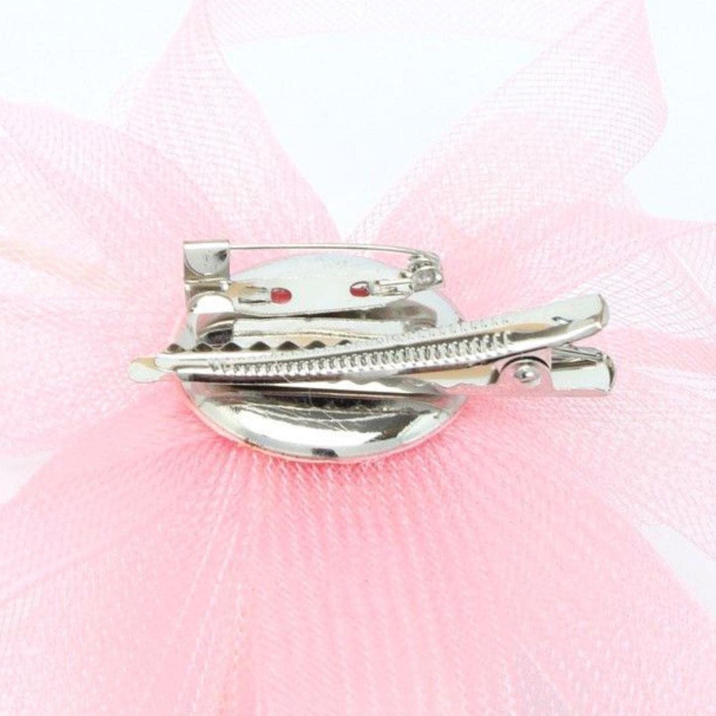 Hair Fascinators Looped Net Fascinator Wedding Hat Flower Feather Hair Clip Fascinator On Beak Clip & Brooch Pin Suitable For Girls, Women, Ladies