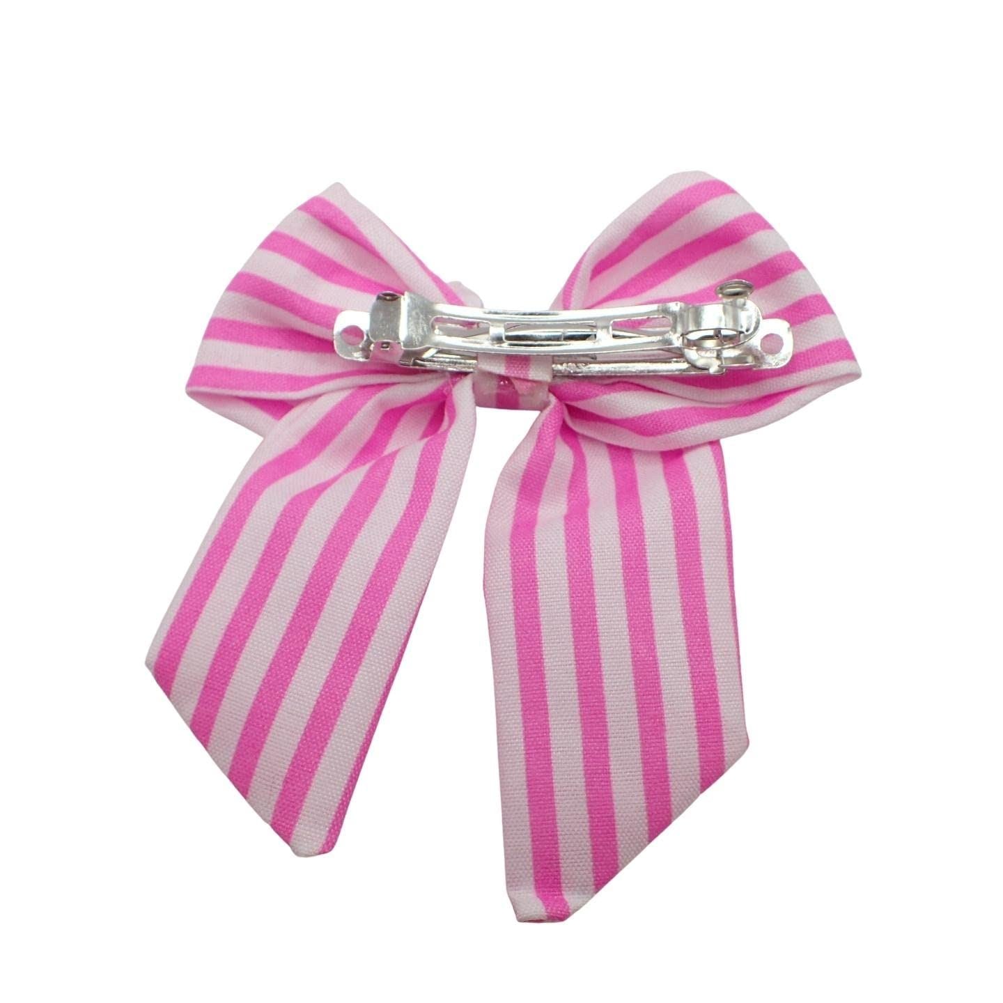 Satin Hair Bow Clip Barrette Cute Hair Styling Ribbon Bow Accessory on a Barrette Clip Bows for Girls, Kids, Women, Ladies for Wedding, Festival, Holiday