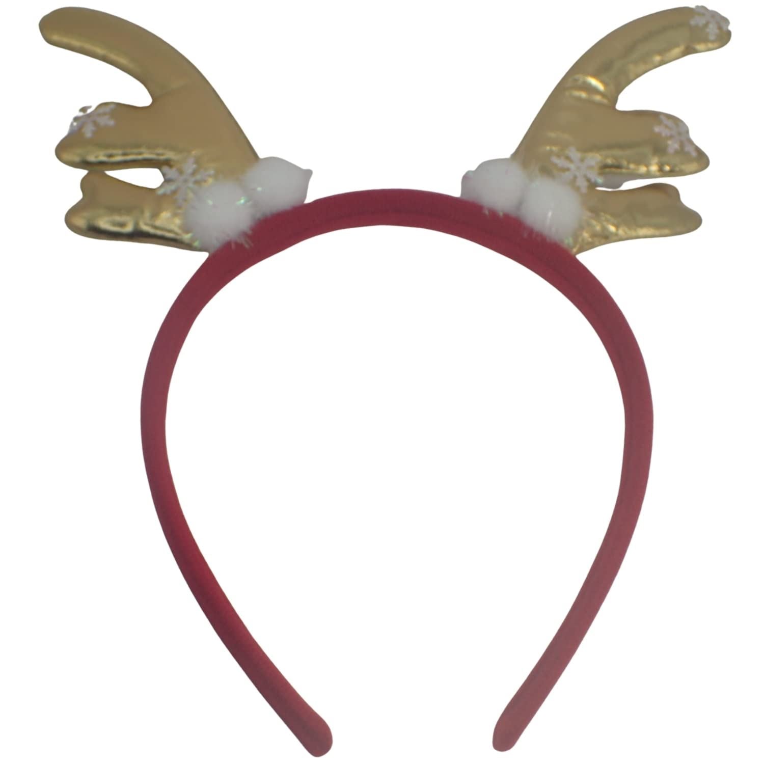 Deer Horns Antlers Santa Hat & Rudolph Red Nose Reindeer Valentines