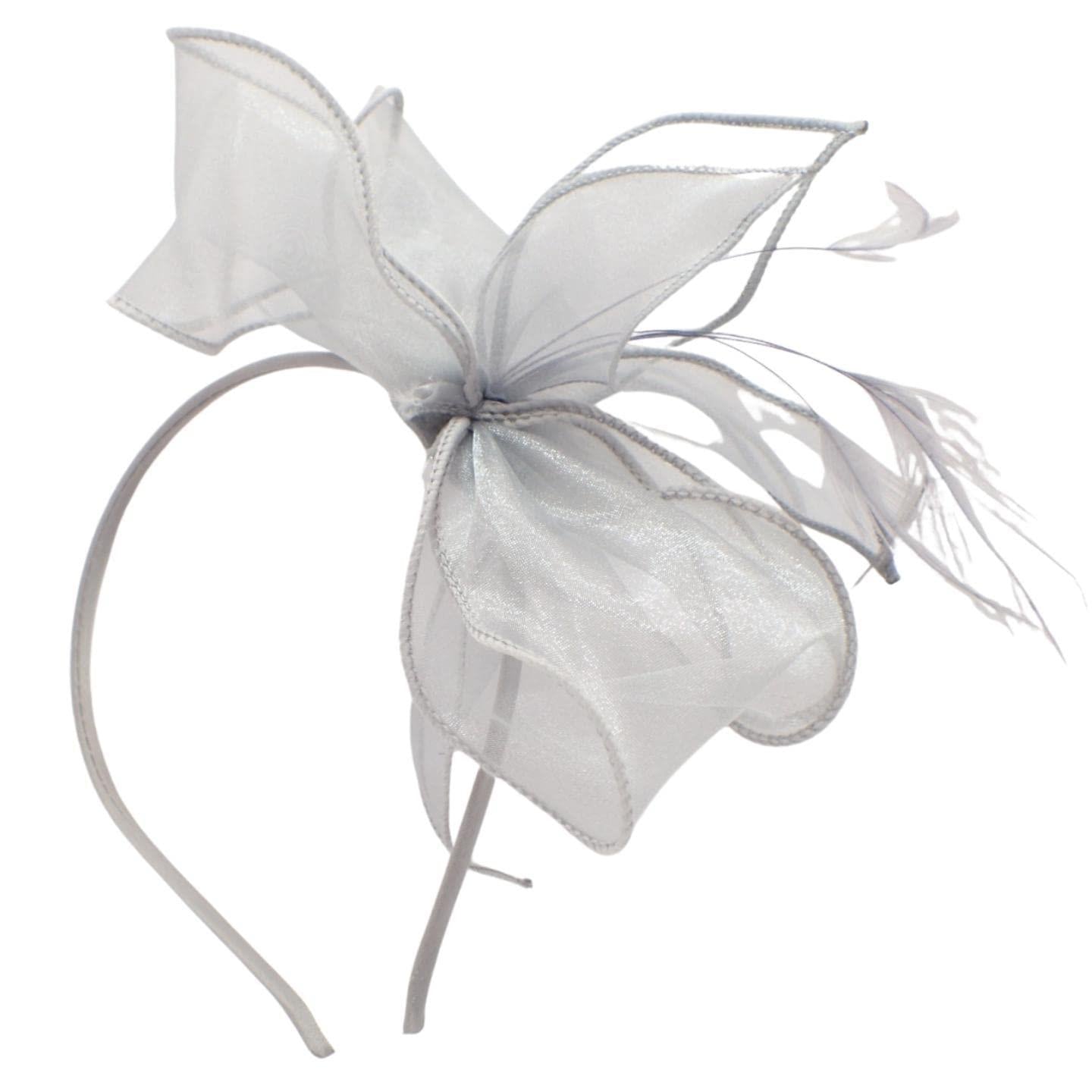 Fascinator Headband Hair Band Fascinators Feather Flower Headband Ladies Hair Piece Wedding Hats Ascot Hat On Aliceband For Women, Ladies, Girls