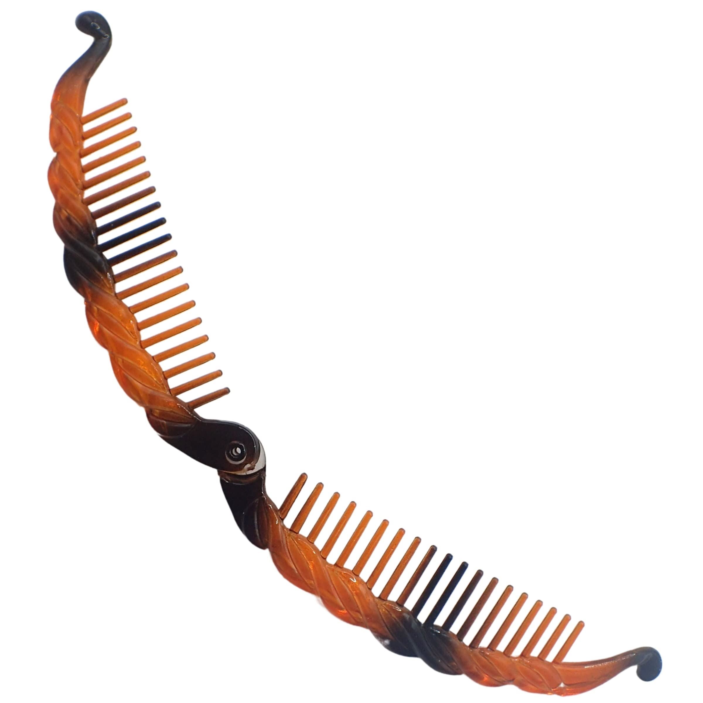 Hair Banana Clips Banana Fish Women Ladies Girls Kids Long Thick Wide Tooth Comb Pins Light Double Grippers Styling Products