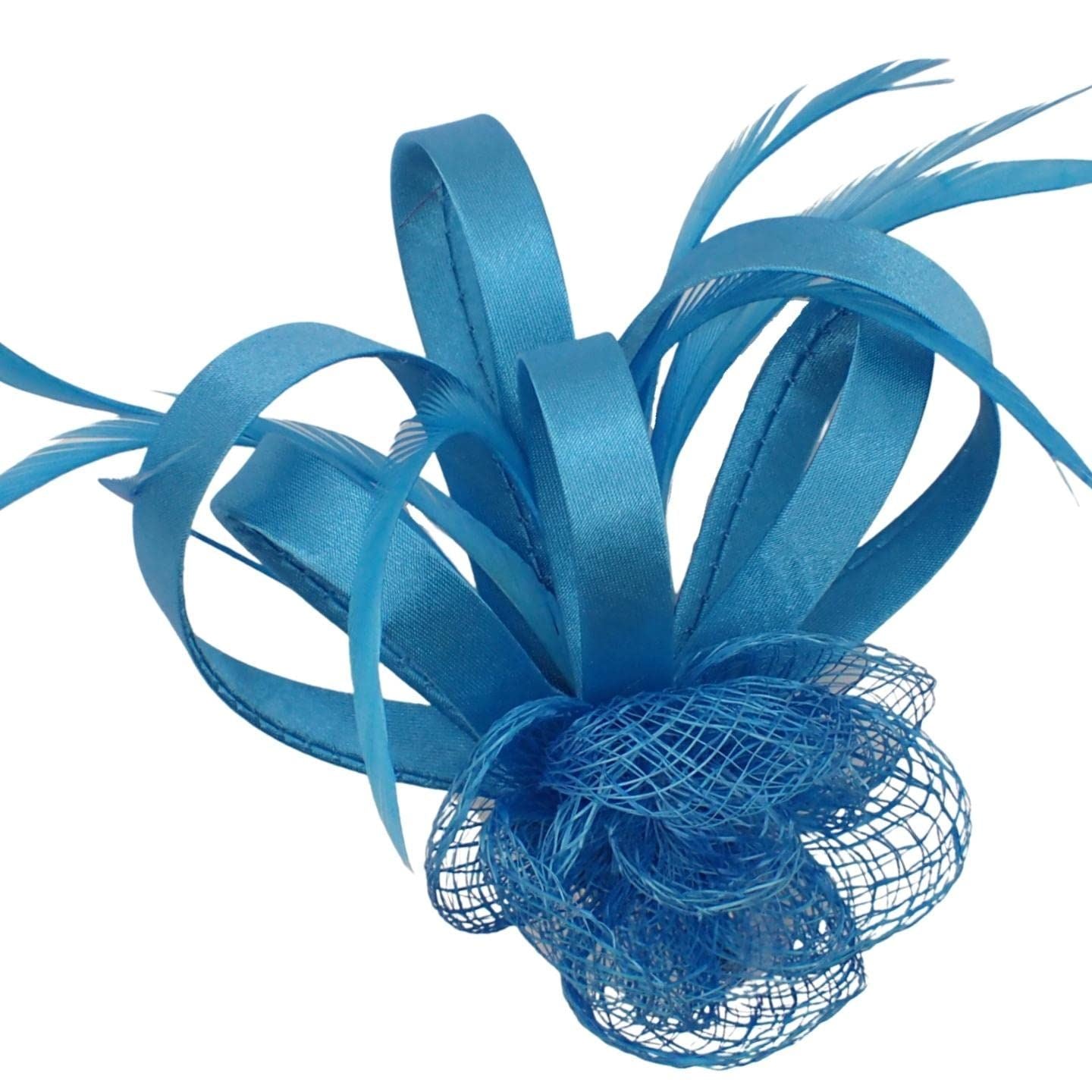 Mini Fascinator Hair Clips Small Fascinators Fascinator Flower Hair Clip Wedding Clip Royal Ascot Hat Wedding Corsage On Clip & Brooch Pin For Women, Ladies, Girls