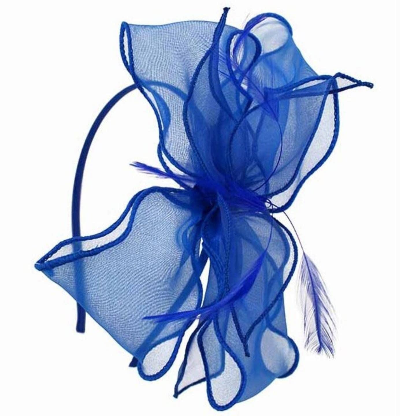Fascinator Headband Hair Band Fascinators Feather Flower Headband Ladies Hair Piece Wedding Hats Ascot Hat On Aliceband For Women, Ladies, Girls