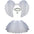 Angel Costume for Kids, Girls Dress up, Fancy Dress Kids, Angel Wings, Angel Halo, Costumes for Kids, Nativity, Fancy Dress for Kids & Toddlers, Girls Dressing Up Costumes