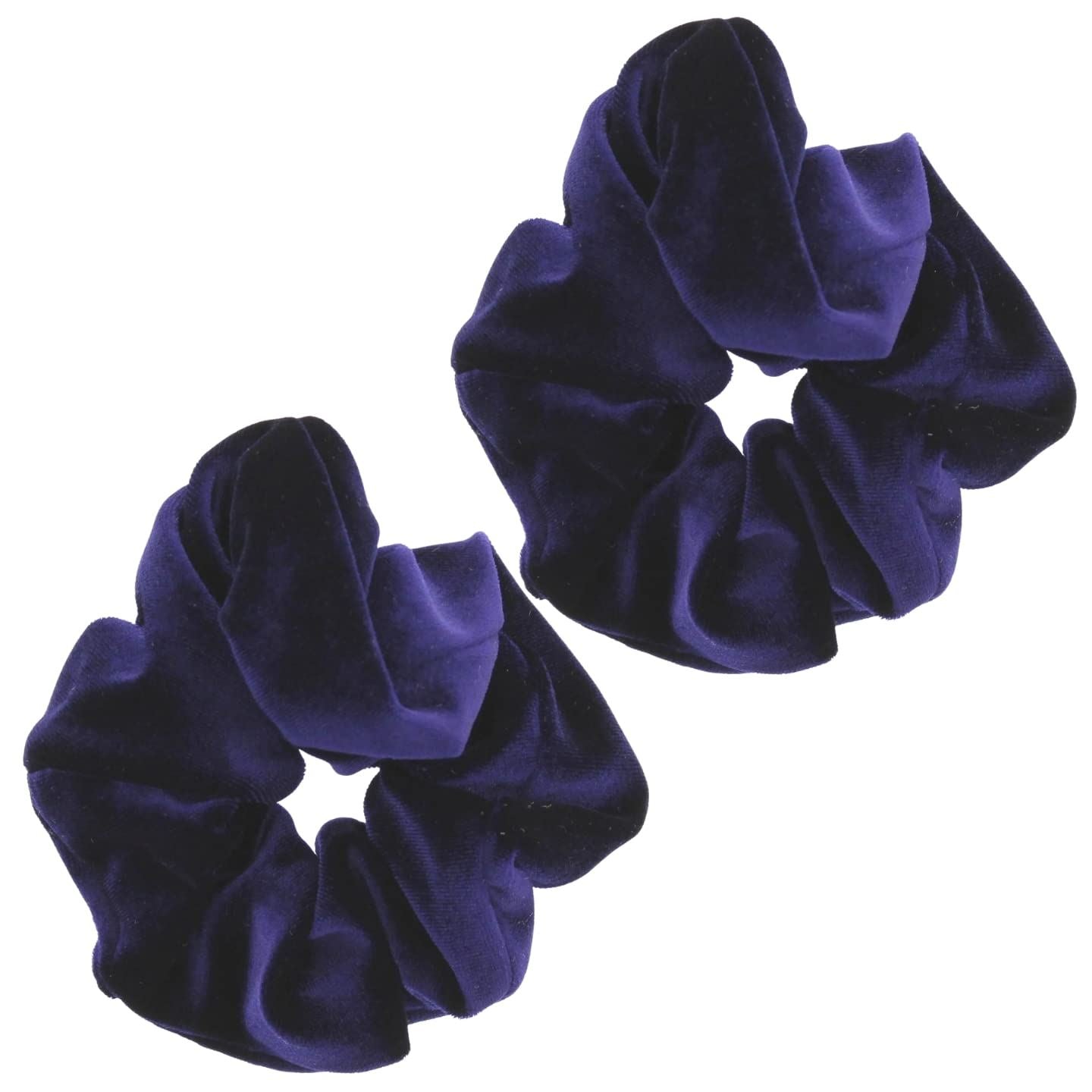 Luxury Velvet Scrunchie Scrunchies Elastic Hair Band Ponytail Holders Hair Scrunchie Hair Bobbles Hair Accessories for Women, Ladies, Girls - Pack of 2