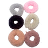 6pc Fluffy Scrunchies for Girls and Women, Hair bobbles for Women, Hair Ties, Hair Scrunchies, Hair Accessories, Elastic Hair Bands for Women
