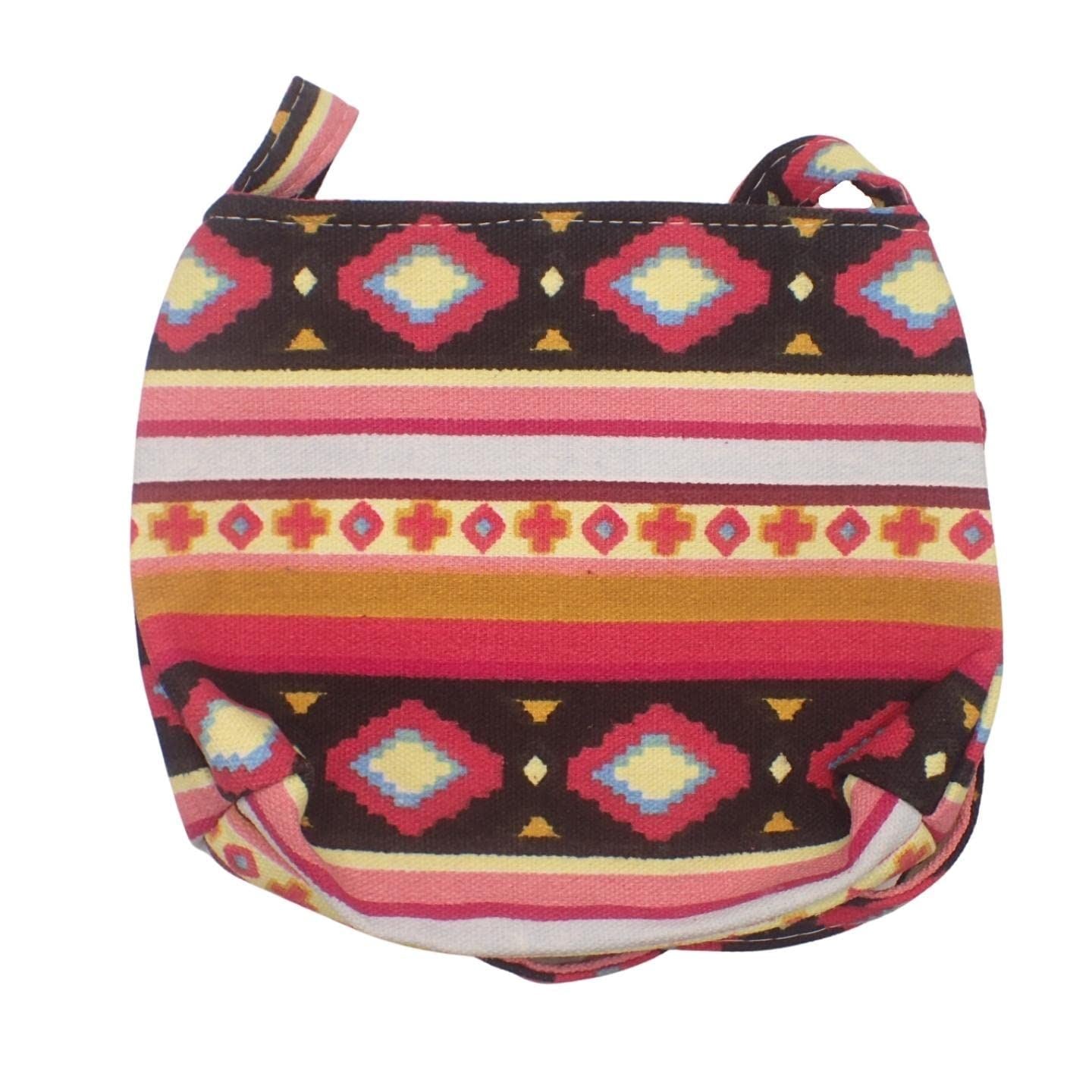 Assorted Print Everyday Sustainable Handbag African Sling Bag Large Fabric Hippie Shoulder Bag Handbag Accessories Everyday Sling Bag