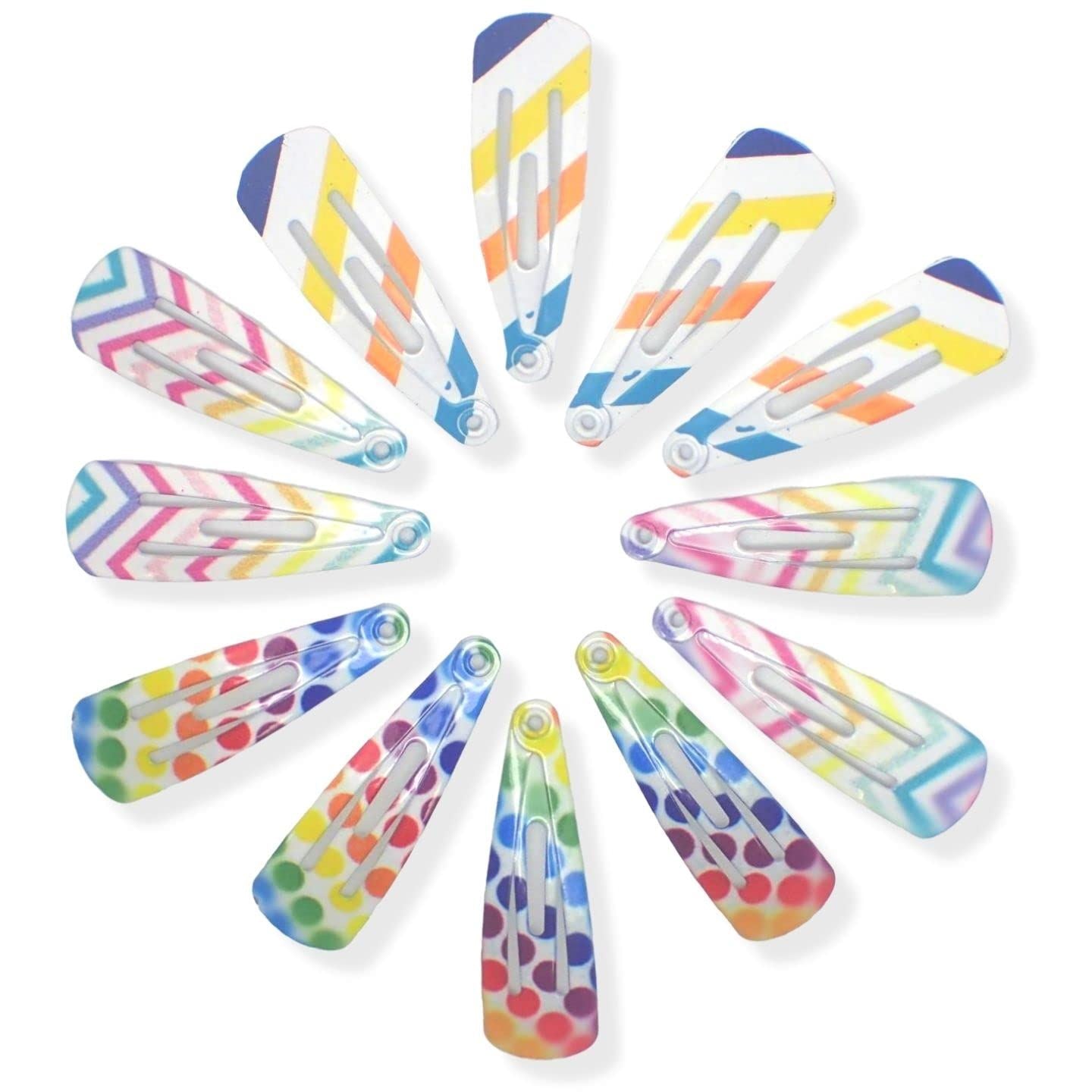 Small Mini Epoxy Snap Hair Clips for Girls and Women, Girls Hair Accessories, Mini Hair Clips, Toddler Hair Clips, Metal Hair Clips