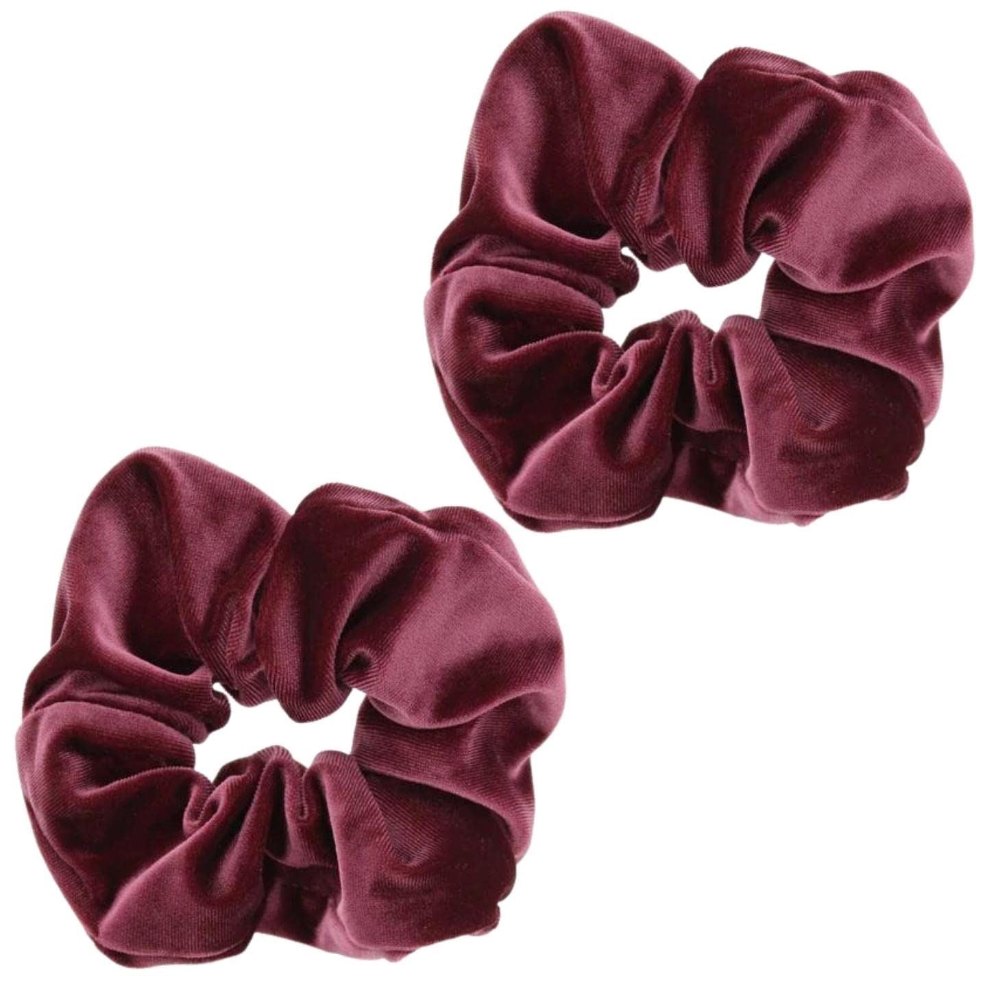 Luxury Velvet Scrunchie Scrunchies Elastic Hair Band Ponytail Holders Hair Scrunchie Hair Bobbles Hair Accessories for Women, Ladies, Girls - Pack of 2