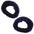 2pcs Black Tubed Natural Hair Scrunchies, Volumizing School Scrunchies for Women & Girls, Hair styling Hair Band Scrunchy for Work or School