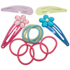 Hair Bobbles and Hair Clips for Girls Gift Set, Small Hair Clips, Girls Hair Accessories, Girls Hair Clips, Mini Hair Clips, Small Elastic Bands for Hair, Hair Ties