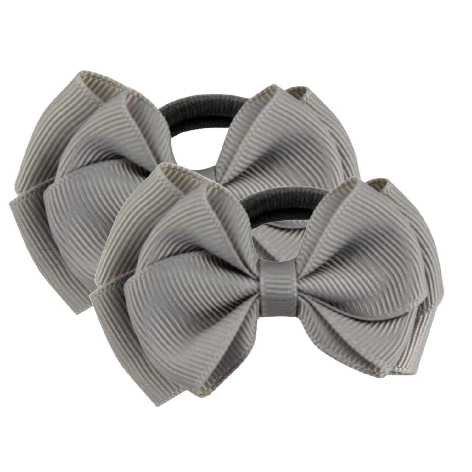 2pc Hair Bows Ponio Ponytail Band Hair Bobbles Hair Ties Hair Band Elastic Headband Elastic Bands Baby Bows Girls Hair Bows for Toddler Hair Accessories& Girls