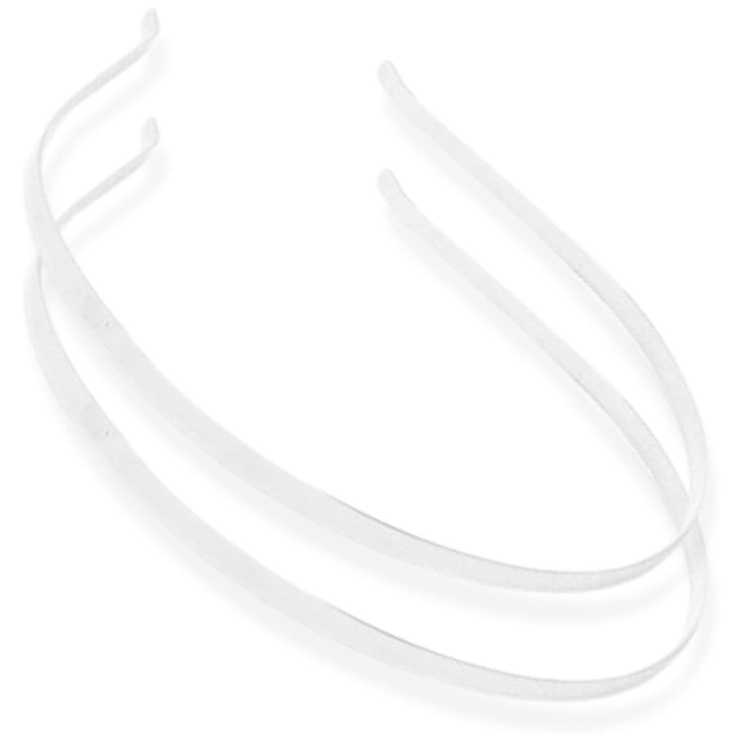 2pc Thin Metal Hair Bands Headbands Alice Bands Hairbands Head Bands Mens Guys Adult Women Girls Black Gold Silver Plain Styling Grips