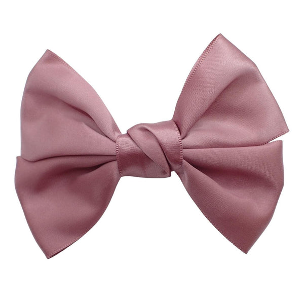 Satin Hair Bow Clip Barrette Cute Hair Styling Ribbon Bow Accessory on a Barrette Clip Bows for Girls, Kids, Women, Ladies for Wedding, Festival, Holiday