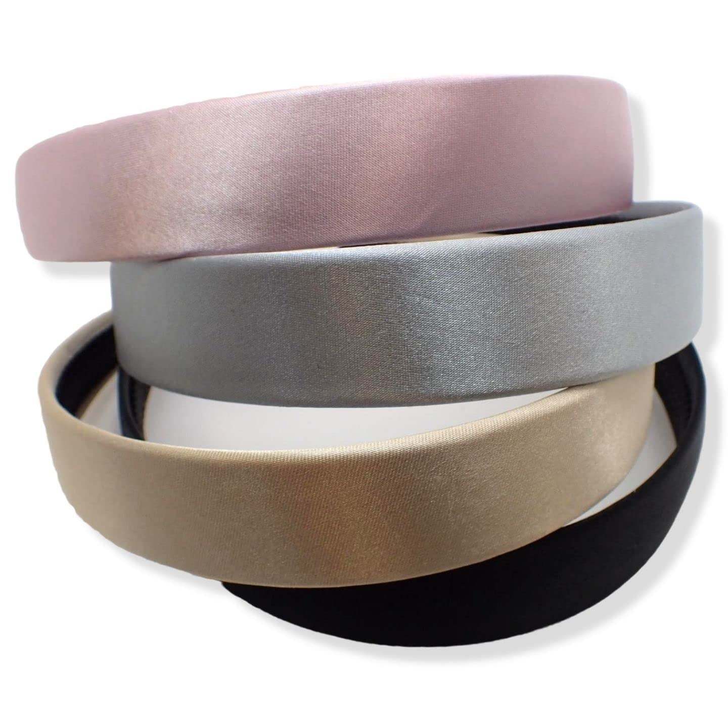 2.5cm/1" Satin Alice Bands Adult Women, Head Band, Headbands for Women's Hair, Hair Accessories for Women, Ladies Headbands, Girls Headbands