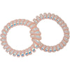 Metallic Spiral Hair Ties for Girls and Women, Hair Accessories for Girls, Hair Bobbles, Hair Elastics, Hair Bands for Women, Elastic Bands for Hair