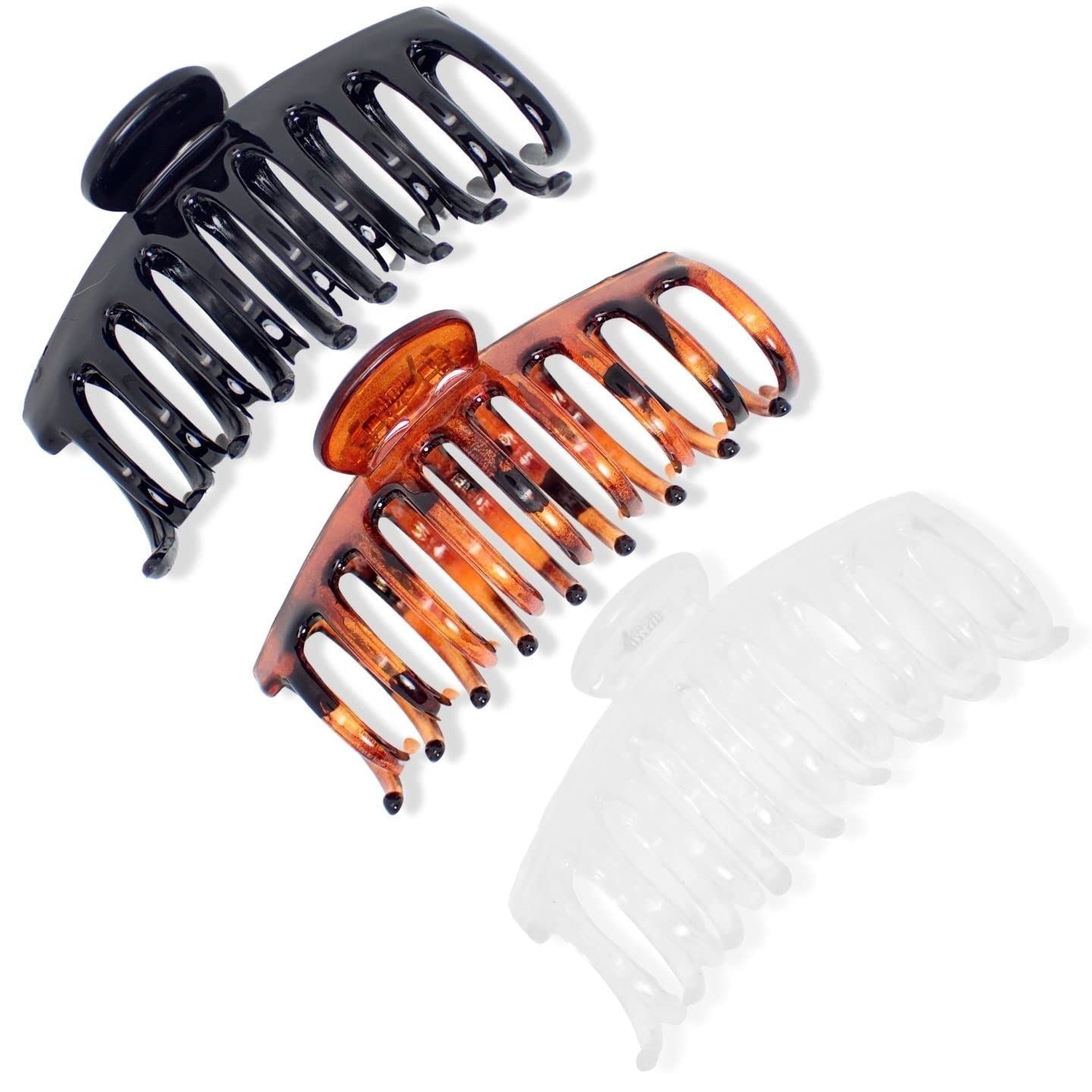 11cm Long Curved Sausage Hair Claw Clamp Clips For Ladies And Girls