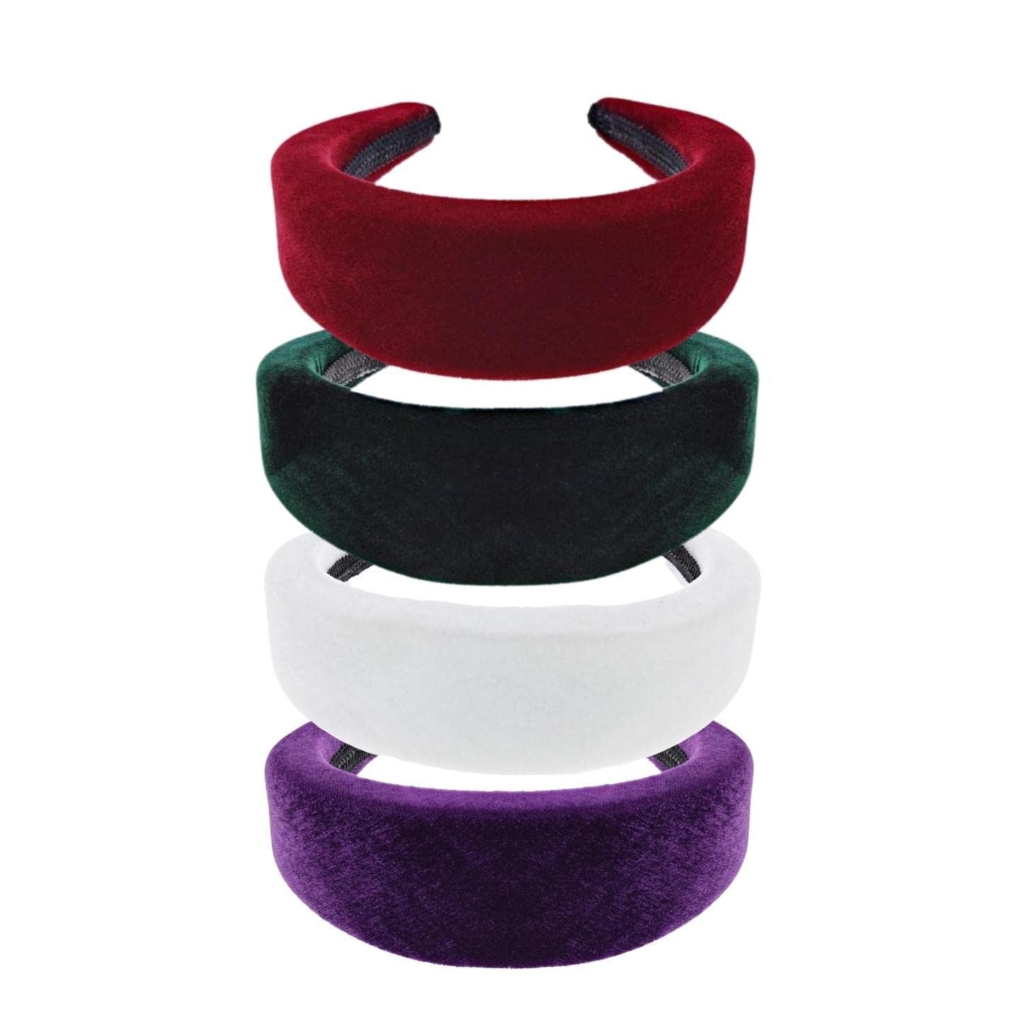 Thick, Soft, Pretty Padded Velvet Headband, Various Colourful Sets, Fluffy Alice Bands For Girls & Boys, Women & Men